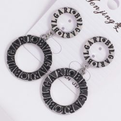 Серьги№1376 Bulgari с висюлькой.
