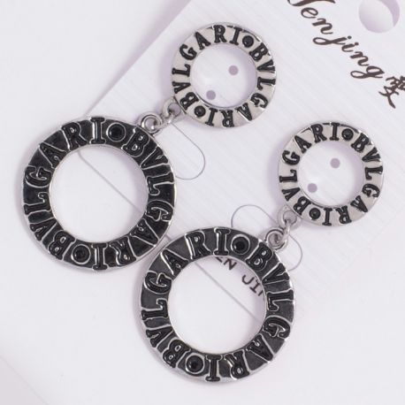 Серьги№1376 Bulgari с висюлькой.