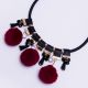 Подвеска№1963 с мягкими красными шариками оптом