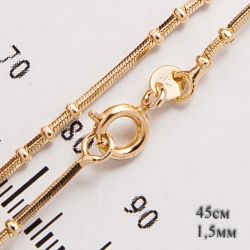 Цепочка Xuping№980 45 см оптом со вставками снейк.