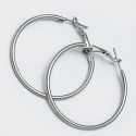 Серьги-кольца№1648 3.5 см цена за 12 шт оптом белого цвета.