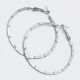 Серьги-кольца№1656 4.5 см цена за 12 шт оптом белые.