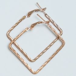 Серьги№1680 оптом цена за 12 шт квадратной формы.