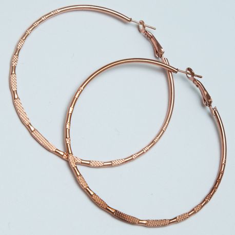 Серьги-кольца№1683 5.5 см цена за 12 шт оптом под золото.