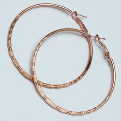 Серьги-кольца№1684 4.5 см цена за 12 шт оптом под золото.