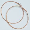 Серьги-кольца№1686 5.5 см цена за шт оптом под золото.