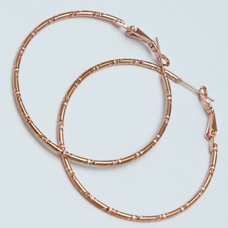 Серьги-кольца№1688 4 см цена за 12 шт оптом под золото.