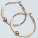 Серьги-кольца№1691 4.5 см цена за 12 шт оптом под золото.