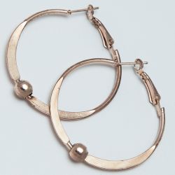 Серьги-кольца№1691 4.5 см цена за 12 шт оптом под золото.