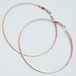 Серьги-кольца№1693 6.5 см цена за 12 шт оптом под золото.