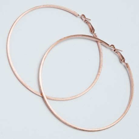 Серьги-кольца№1694 5.5 см цена за 12 шт оптом под золото.
