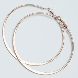 Серьги-кольца№1696 6.5 см цена за 12 шт оптом под золото.