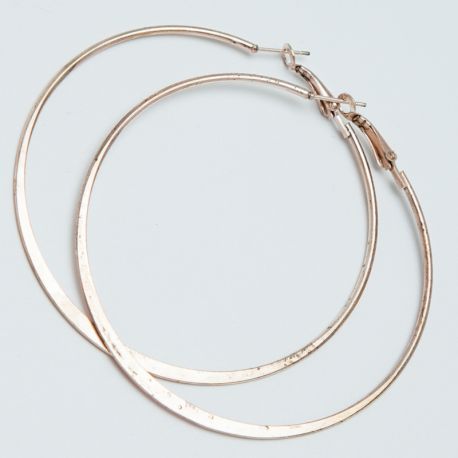 Серьги-кольца№1696 6.5 см цена за 12 шт оптом под золото.