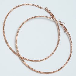Серьги-кольца№1697 5.5 см цена за 12 шт оптом под золото.