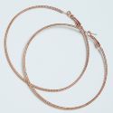 Серьги-кольца№1697 5.5 см цена за шт оптом под золото.