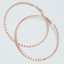 Серьги-кольца№1698 5.5 см цена за 12 шт оптом под золото.