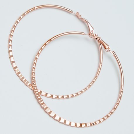 Серьги-кольца№1698 5.5 см цена за 12 шт оптом под золото.