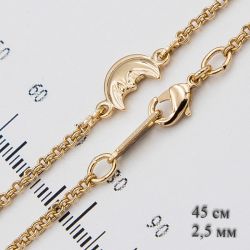 Цепочка Xuping№1064 45 см оптом оригинальная с полумесяцем.