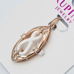 Кулон Xuping№1057 оптом со вставкой белого цвета.