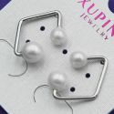 Серьги Xuping№711 оптом с жемчужинками геометрической формы купить ювелирную бижутерию оптом