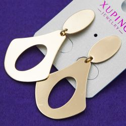 Серьги Xuping№950 оригинальный дизайн застежка -гвоздик медицинское золото интернет магазин