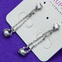 Серьги Xuping№1029 с белыми жемчужинами ксюпинг интернет магазин