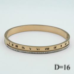 Браслет Xuping№196 диаметр 16 см с белыми камнями бижутерия Харьков оптом.