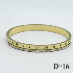 Браслет Xuping№197 диаметр 16 см с белыми камнями бижутерия Харьков оптом.