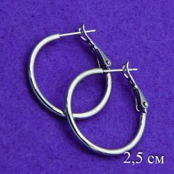 Серьги Xuping№1150 2.5 см кольца от производителя оптом.
