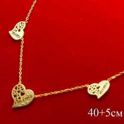 Цепочка Xuping№500 40 + 5 с сердечком "мама" бижутерия Харьков оптом.