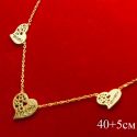 Цепочка Xuping№500 40 + 5 с сердечком "мама" бижутерия Харьков оптом.