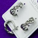 Серьги Xuping№1397 оригинального дизайна на англ замке медичне золото серьги