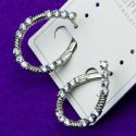 Серьги Xuping№1398 с цирконами оригинального дизайна на англ замке медичне золото серьги