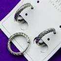 Серьги Xuping№1437 белые кольца веревочка ксюпинг позолотка оптом в Украине купить