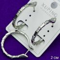 Серьги Xuping№1458 колечки с белыми цирконами медицинской золото серьги купить оптом