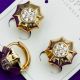 Серьги Xuping№1463 колечки со вставкой 18к медзолото оптом купить недорого ксюпинг в интернет магазине