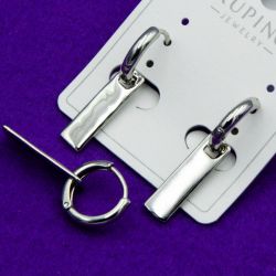 Серьги Xuping№1486 пластины на англ замке медицинское золото купить оптом позолотка