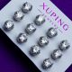 Гвоздики Xuping№1503 цена за 6пар с цирконом медицинское золото оптом недорого