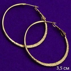 Серьги Xuping№1517 серьги -кольца купить оптом в интернет магазине медицинское золото