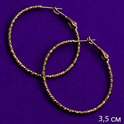 Серьги Xuping№1520 серьги -кольца купить оптом в интернет магазине медицинское золото