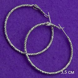 Серьги Xuping№1555 кольца 3.5D закрученные ксюпинг бижутерия оптом купить