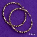 Серьги Xuping№1560 кольца 4.5D закрученные ксюпинг бижутерия оптом купить