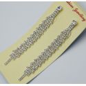 Серьги№19 висюльки вечерние с белыми стазами купить серьги вечерние свадебные оптом