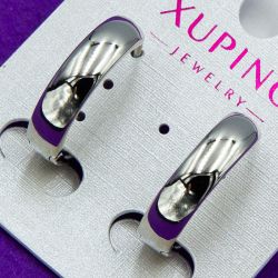 Серьги Xuping№1767 круглые широкие медзолото оптом купить от производителя бижумаркет