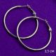 Серьги Xuping№1770 3.5см белые кольца на замке медичне золото купити оптом в интернет магазине позолотка бижумаркет