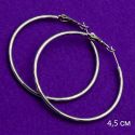 Серьги Xuping№1771 4.5см белые кольца на замке медичне золото купити оптом в интернет магазине позолотка бижумаркет