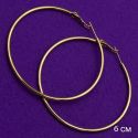 Серьги Xuping№1776 6.0см желтые кольца на замке медичне золото купити оптом в интернет магазине позолотка бижумаркет