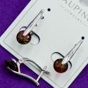 Серьги Xuping№1862 с цветным циконом под серебро бижутерия Харьков оптом.