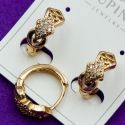 Серьги Xuping№1863 на круглом замке интересный дизайн бижутерия Харьков оптом.