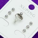 Гвоздики Xuping№1884 цена за 3 пары шарики под серебро бижутерия Харьков оптом.